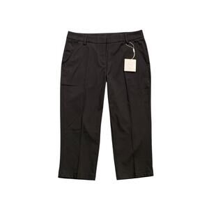 Puma Pants Womens 6 Black Pounce Capri Straight Mid Rise Pockets Golf Chino